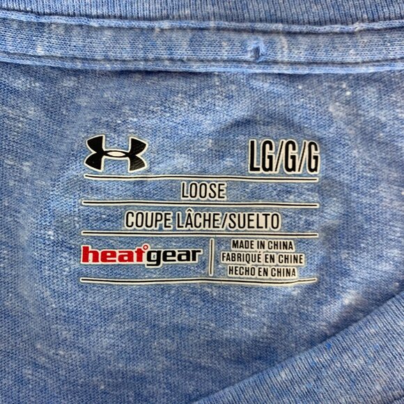 Under Armour Freedom Blue USA Short Sleeve Crewneck Shirt Mens Large - Picture 4 of 6